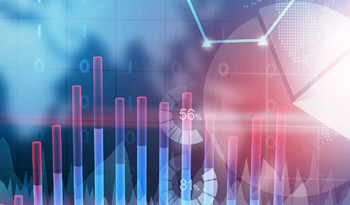 an abstract image of a data visualization