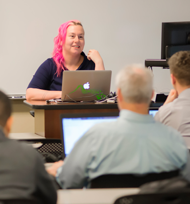 Cheri Allen teaching in classroom